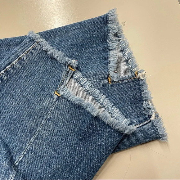 ALICE + OLIVIA Twisted Seam Step-Hem Cropped Jeans Amazing High Rise size 24 - Picture 10 of 16